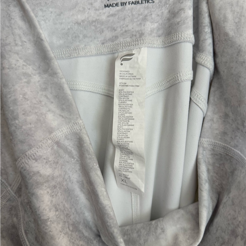 Fabletics Light Gray Flare Pants - image 4